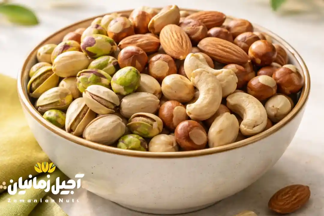 آجیل ۴ مغز سوپر خام